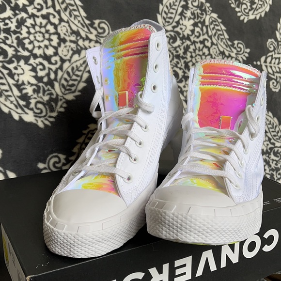 Converse Untitled Hi White/Iridescent MEN`S - Picture 6 of 16